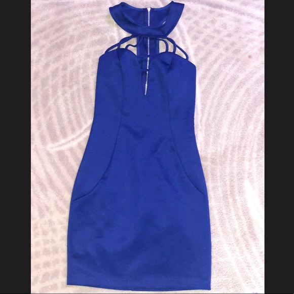 Blue Strappy Dress - Picture 2 of 7